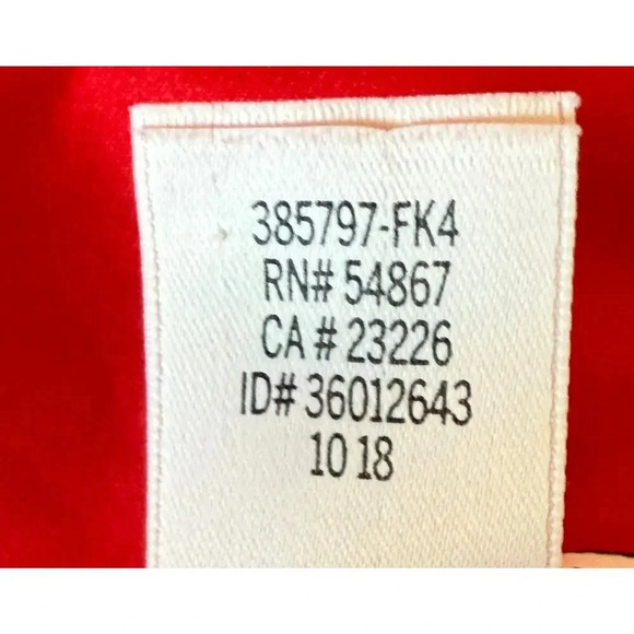 Victoria’s Secret Sz M Red Satin Pajama Set Red Holiday Ruffled Hem Pants - Picture 7 of 7